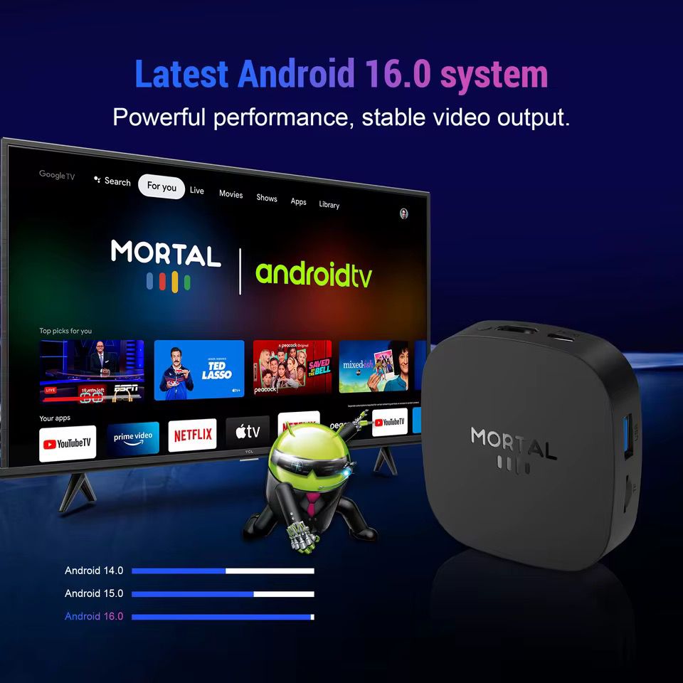 Boîtier TV Android 16 T1+